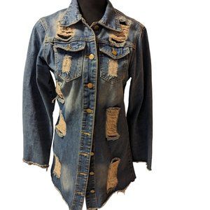 Jean Jacket Dress Size: M